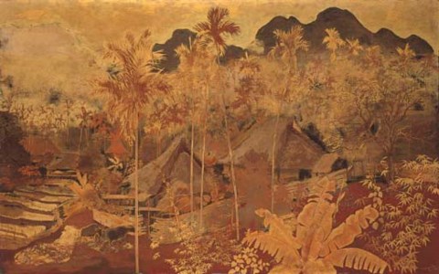 Village scene in Vietnam