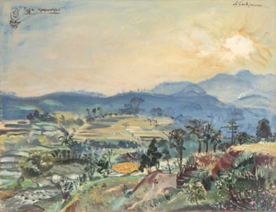 Pagi di Pegunungan Tjibogo (Morning at Tjibogo Mountain)