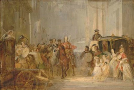 The entrance of Prince Charles Edward Stuart (1720-1788) to Edinburgh: sketch