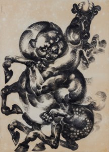 Untitled (Tiger Bites Horse)