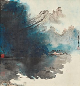 Zhang Da Qian, Boating on Mountain Lake