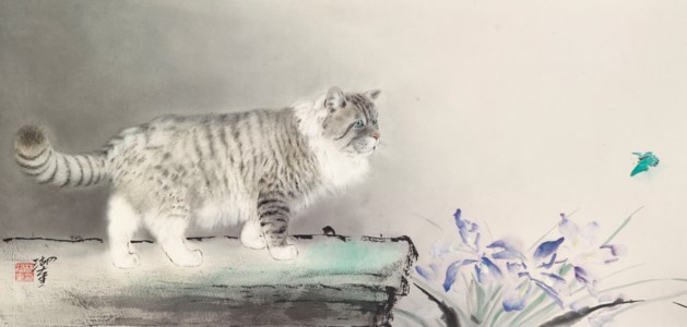 Cat and Butterfly