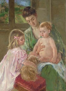 Mary Cassatt, Children Playing with a Dog