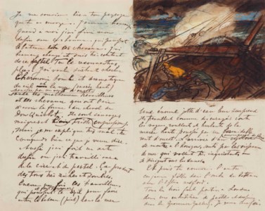 Two illustrated letters from Jan Toorop to William Degouve de Nuncques