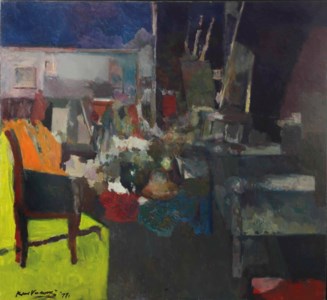 De stoel in de zon (atelier impressie)