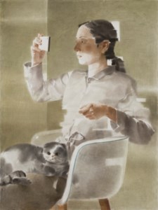 Girl with Cat