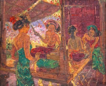 Women Weaving and Spinning