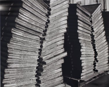 Four Stacks of Bound Newspapers, 2001
