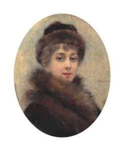 Portrait of Maria Matavtina (1869-1919), the artist's third wife