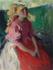 Young peasant woman