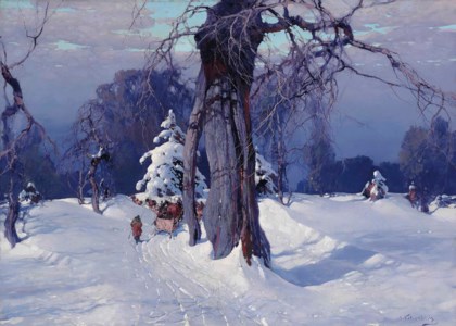 Through the snowy woods