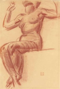 Study of a female nude