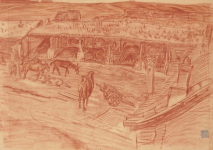 Barnyard scene