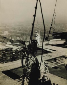 Top of Empire State Building near End of Construction, 1930