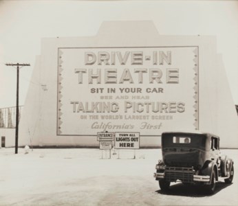Entrance, First Drive-in Theater, Los Angeles, 1935