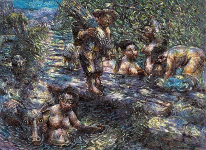 Luo Zhongli, Bathing