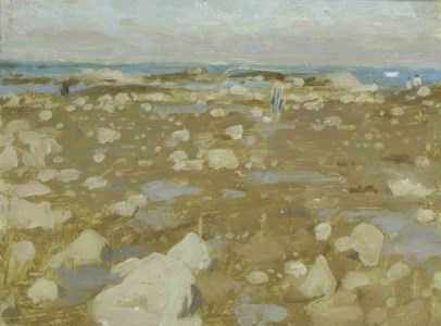 Beach, brown and white
