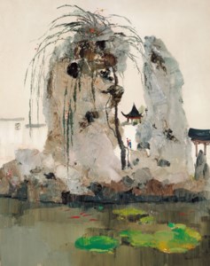 Wu Guanzhong, The Garden (The Garden in Jiang-nan)