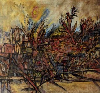 Francis Newton Souza, Landscape with Planet