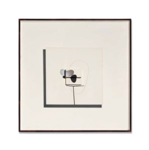 Projective Painting in Black, Brown and Silver