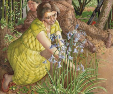 Hilda with Bluebells