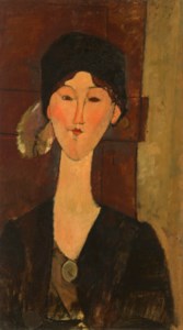 Amedeo Modigliani, Beatrice Hastings (devant une porte)