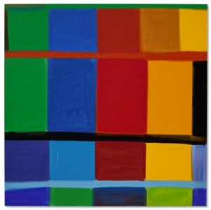 Stanley Whitney, IDA Red Dressed in Green