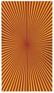 Mark Grotjahn, Untitled (Crimson Red and Canary Yellow Butterfly 45.93)