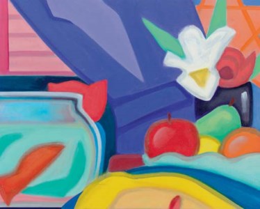 Tom Wesselman, Night Time Still Life with Blonde and Goldfish