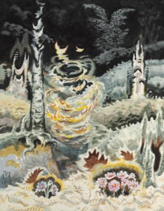 Charles Ephraim Burchfield, Whirling Leaves in a Black Hollow
