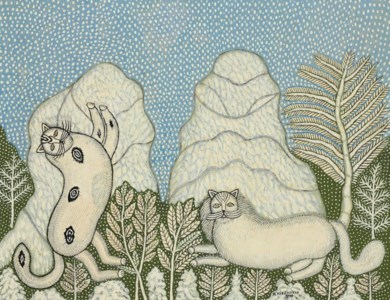 Cats in the Snow