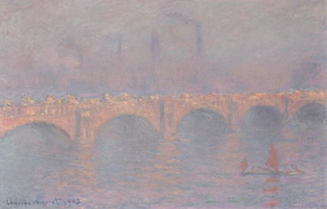 Claude Monet, Waterloo Bridge, soleil voilé