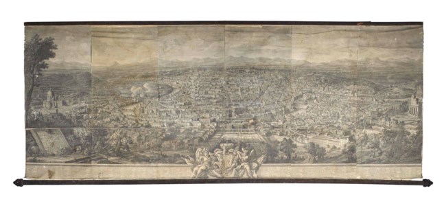Prospetto del'Alma Cittá di Roma visto del Monte Gianicolo