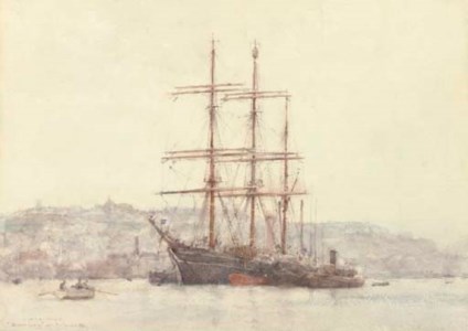 The famous Discovery lying at Falmouth