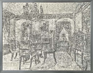 Richard Artschwager, Interior with Sideboard I