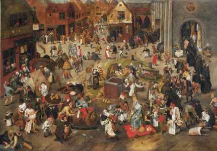 Pieter Brueghel II (Brussels 1564/5-1637/8 Antwerp), The Battle between Carnival and Lent