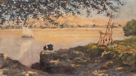 Le Nil à Louxor (Chadouf)