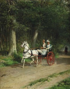 A morning ride in the forest
