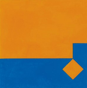 Farbstudie zu Seriegraphie Orange/Blau 2:1, 1979