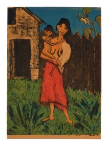Stehende Zigeunerin mit Kind auf dem Arm, from Zigeuner