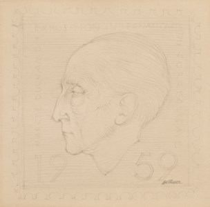 Portrait de Marcel Duchamp , projet pour l'Exposition "Eros" de 1959