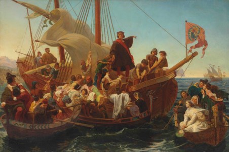 Departure of Columbus from Palos in 1492