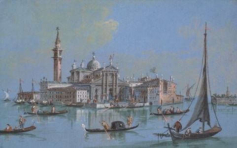 A view of San Giorgio Maggiore from the Bacino of San Marco, Venice
