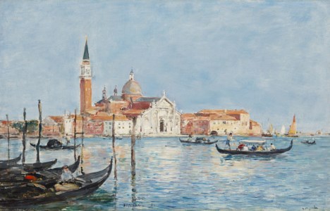 Eugène Boudin, Venise, église San Giorgio