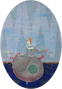 An illustration for The Little Sea Maid from 'Fairy Tales by Hans Christian Anderson illustrated by Harry Clarke'