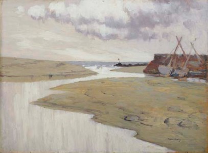 Boats Moored at River Estuary