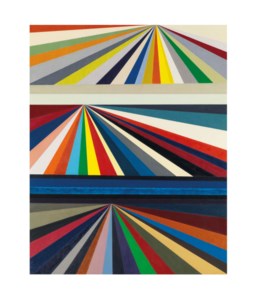 Mark Grotjahn, Untitled (Three-Tiered Perspective)