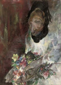 Figure with flowers