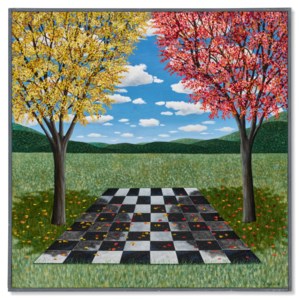 Scott Kahn, Landscape with Tile Floor