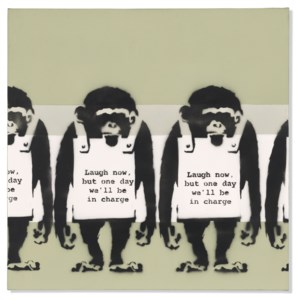 Banksy & Eine, Laugh Now
